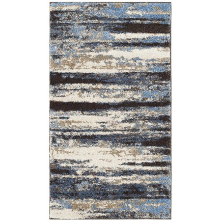 Safavieh Retro Accent Rugs, Cream and Blue - 2 ft.-6 in. x 4 ft. RET2138-1165-24